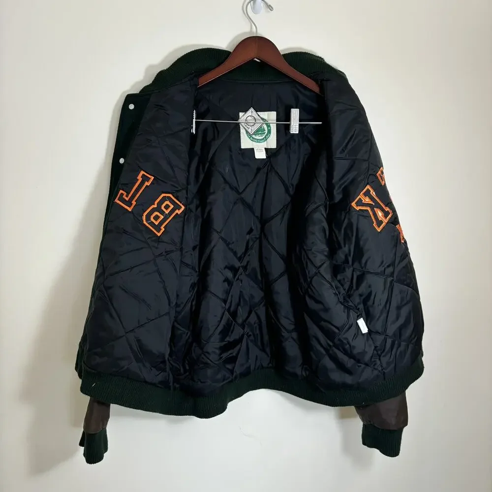 Vintage Chicago Black Sox Varsity Jacket Wool MLB Bomber White Mens XL 90s Green